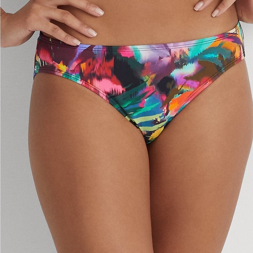 Lauren Ralph Lauren Colorful Bikini Bottom